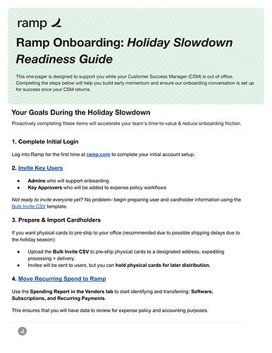 Ramp CSM_ Holiday Readiness Guide